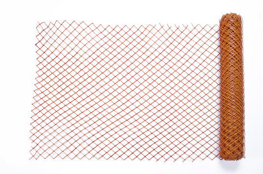 High Density Polyethylene (HDPE) Diamond Link Safety Fence, 50 ft. Length x 4 ft. Width