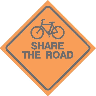 Share The Road With Bike Symbol