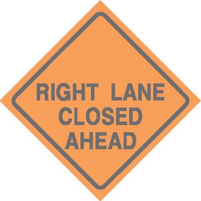 Right Lane Closed Ahead