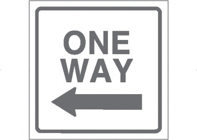 One Way Left/ White