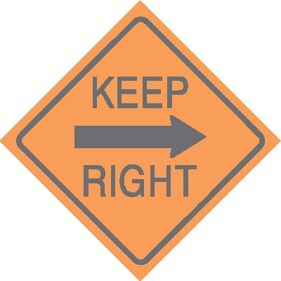 Keep Right/ Orange