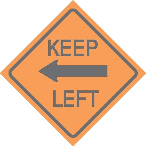 Keep Left/ Orange